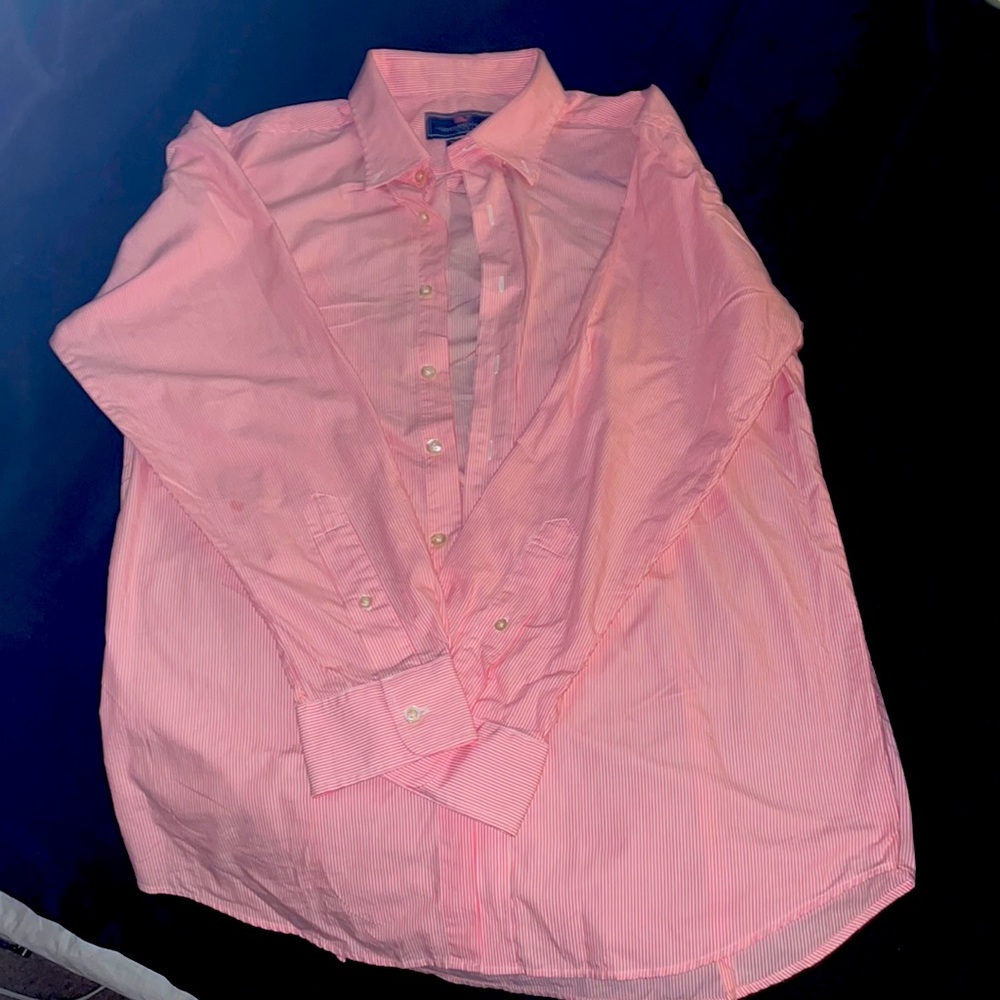 Pink striped Vineyard Vines long sleeve